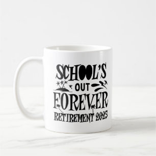 Taza De Café Profesora divertida 2025 que deja la escuela