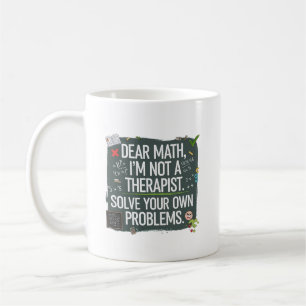 Taza De Café Profesora divertida de matemáticas - Querida matem