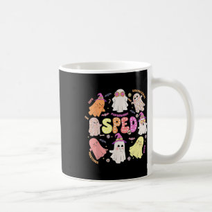 Taza De Café Profesora Halloween Spooky Equipo de Educación Esp