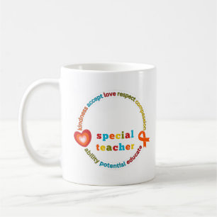 Taza De Café Profesora personalizada de educación especial
