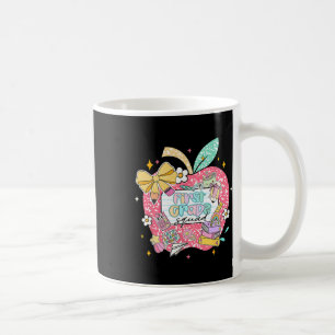 Taza De Café Profesoras de primer grado equipo manzana leopardo