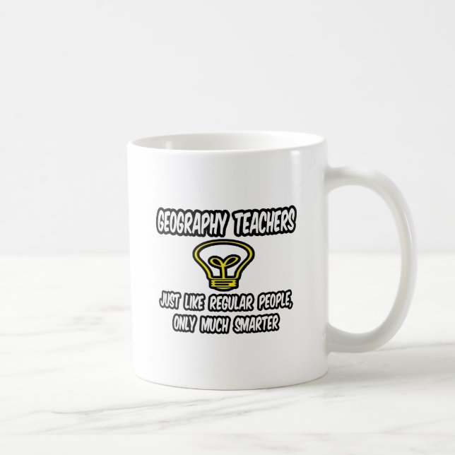 Taza De Café Profesores de Geografía... Gente común, sólo más i (Derecha)