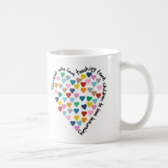 Taza De Café Profesores del corazón de los corazones (Derecha)