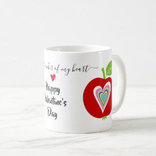 Taza De Café Profesores Día de San Valentín corazones coloridos