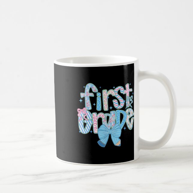 Taza De Café Profesores Florales de Regreso a Clases de Primer  (Derecha)