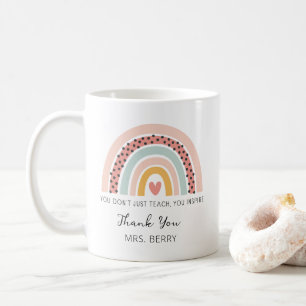 Taza De Café Profesores modernos del arco iris gracias