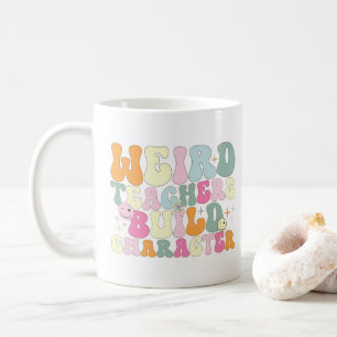 Taza De Café Profesores Raros Construyen Carácter Enseñando Ama