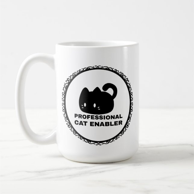 Taza De Café Professional Cat Enabler (Izquierda)