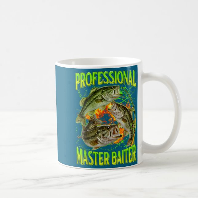 Taza De Café Professional Master Baiter Funny Fishing Meme Boot (Derecha)