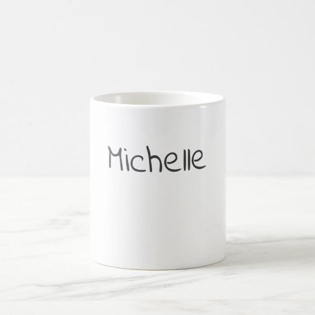 Taza De Café Professional Modern Minimalist Plain Own Name (Centro)
