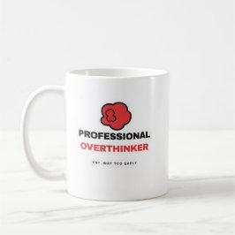 Taza De Café Professional Overthinker Funny Coffee Mug