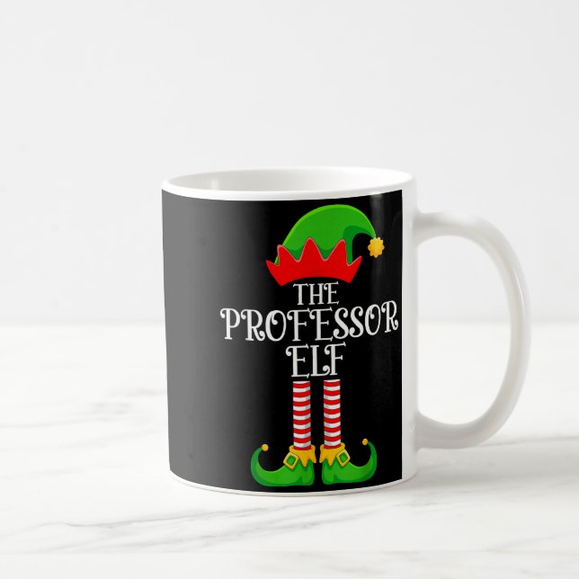 Taza De Café Professor Elf Christmas Family Matching Funny Love (Derecha)