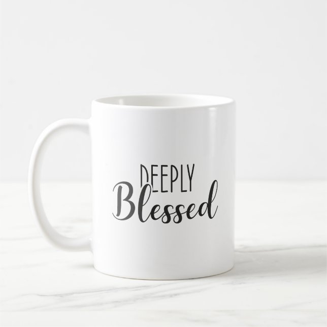 Taza De Café Profundamente Apreciado, Fe Éxito Motivacional (Izquierda)