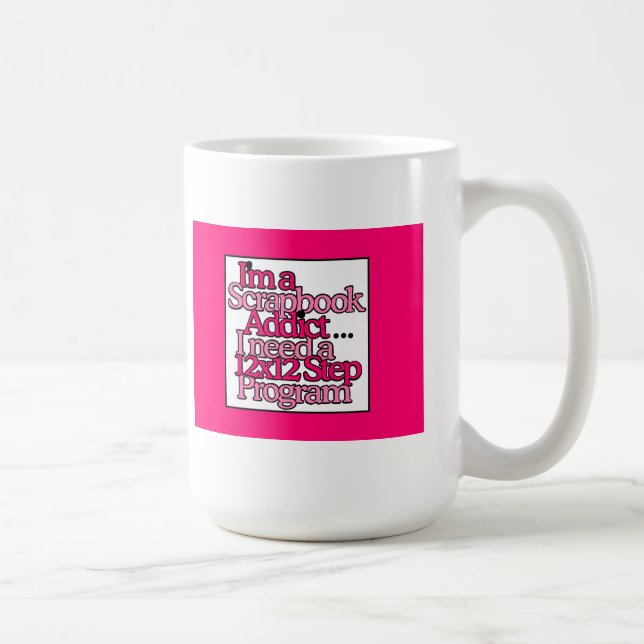 Taza De Café Programa de 12 pasos para un adicto al libro de (Derecha)