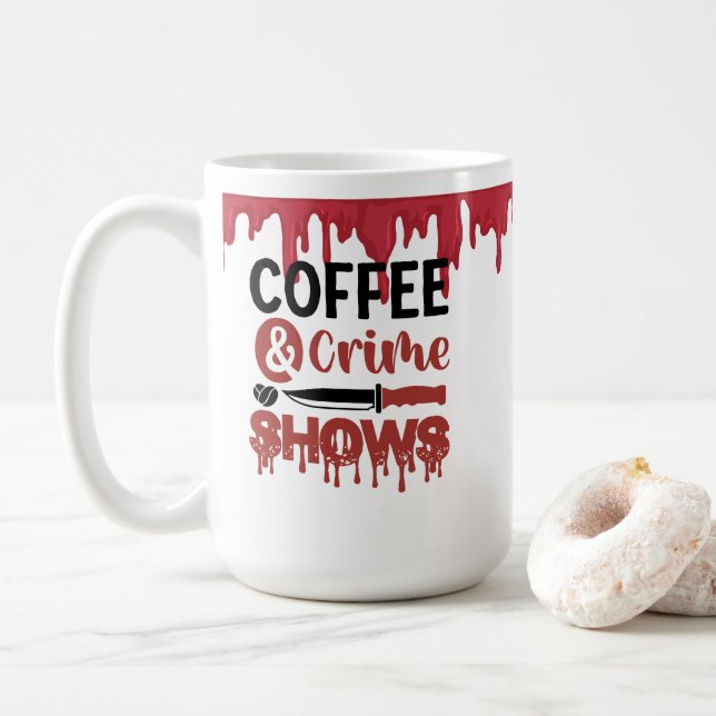 Taza De Café Programa de Café y Crimen (Con donut)