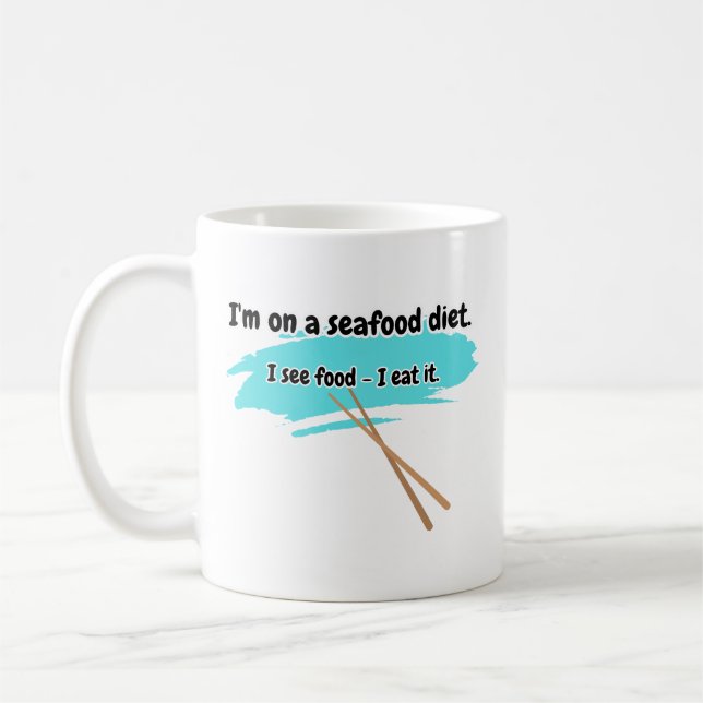 Taza De Café Programa de dieta See-Food (Izquierda)