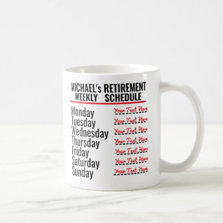 Taza De Café Programa de retiro de Personalizados divertidos