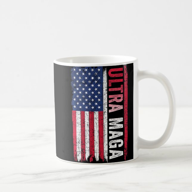 Taza De Café Programa Patriótico de Bandera Americana ULTRA MAG (Derecha)