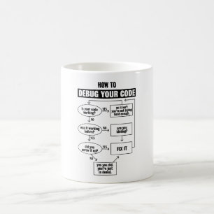 Taza De Café Programación de código Coding Gracioso Debug Gift