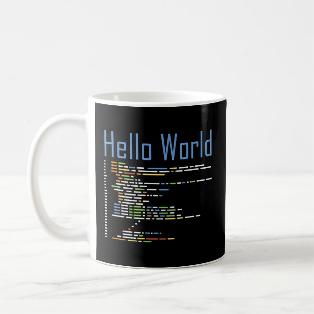 Taza De Café Programación Hola Mundo de Ingeniería Informática (Izquierda)