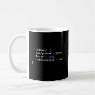 Taza De Café Programación Si Codifica La Programación De Auricu