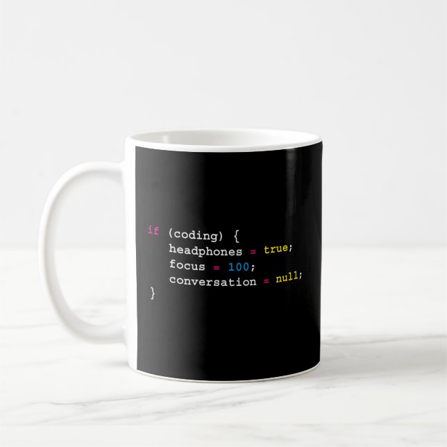 Taza De Café Programación Si Codifica La Programación De Auricu (Izquierda)