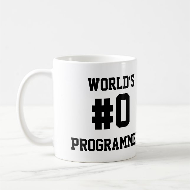 TAZA DE CAFÉ PROGRAMADOR DEL #0 DEL MUNDO (Izquierda)