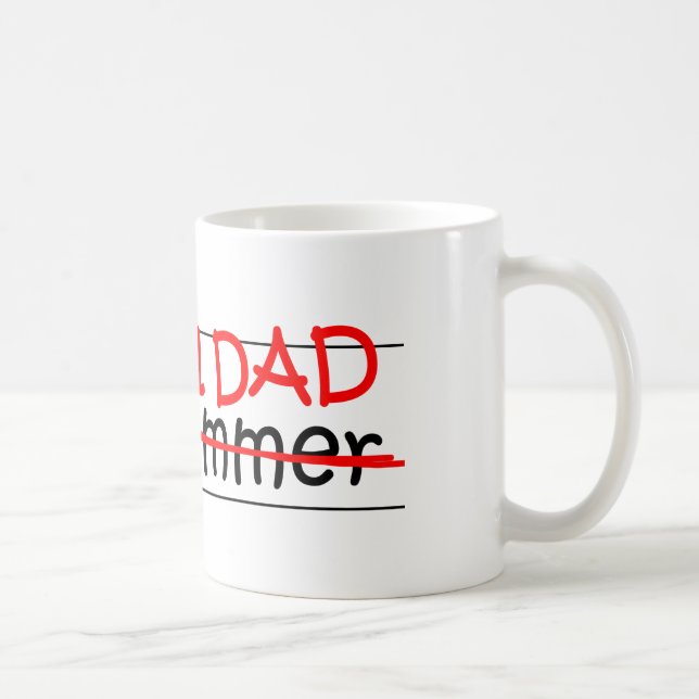 Taza De Café Programador del papá del trabajo (Derecha)