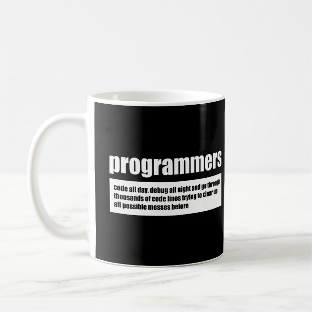 Taza De Café Programadores (Izquierda)