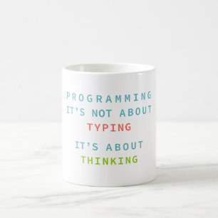 Taza De Café Programar Es Pensar, No Escribir – Desarrollador