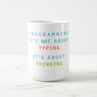 Taza De Café Programming Is Thinking, Not Typing – Developer