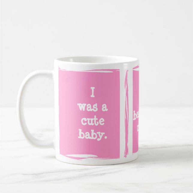 Taza De Café Progresión del bebé. ¡personalizar! (Izquierda)