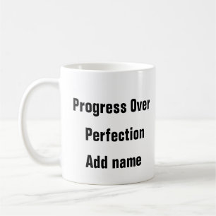 Taza De Café Progreso de la salud mental no autocrecimiento de