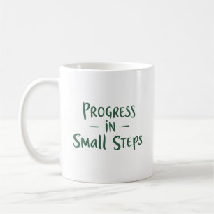 Taza De Café Progreso en Pequeños Pasos