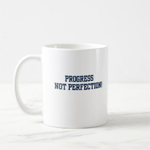 Taza De Café Progreso No perfección Azul