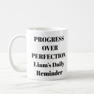 Taza De Café Progreso sobre la manipulación motivacional