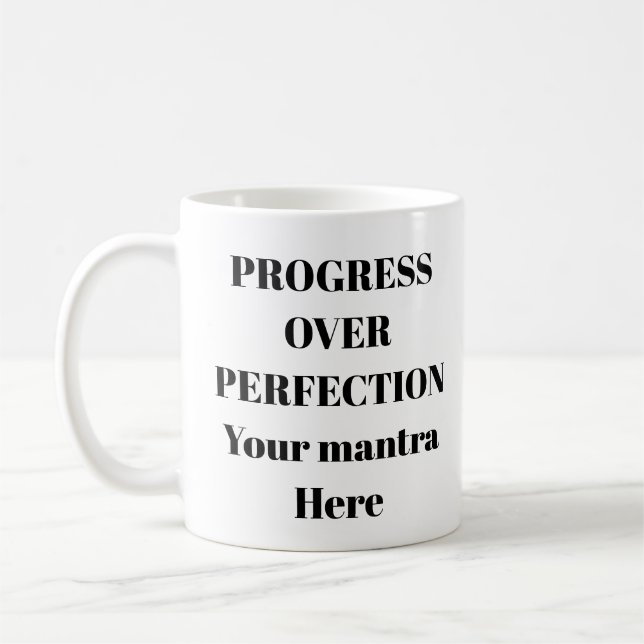 Taza De Café Progreso sobre la manipulación motivacional (Izquierda)