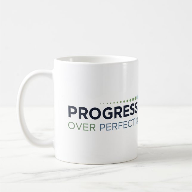 Taza De Café Progreso sobre la perfección (Izquierda)