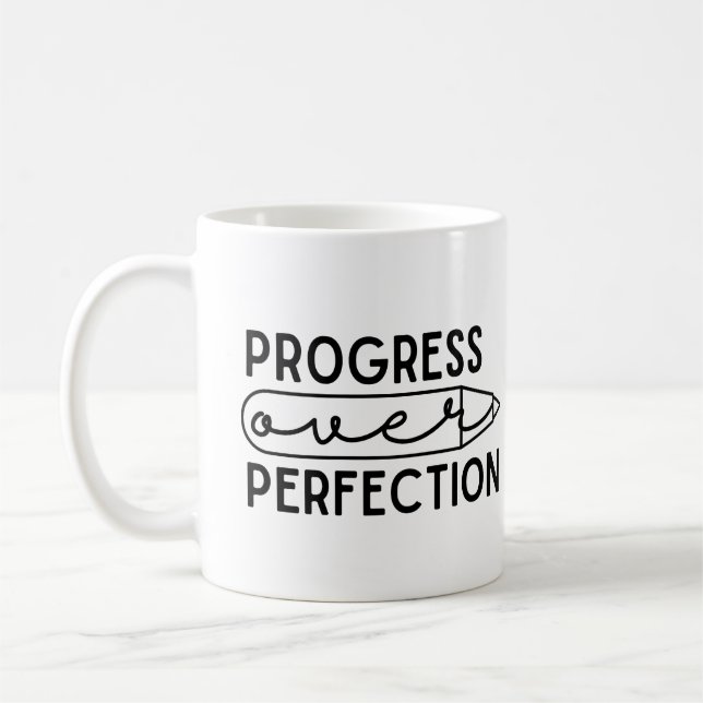 Taza De Café Progreso sobre la perfección (Izquierda)