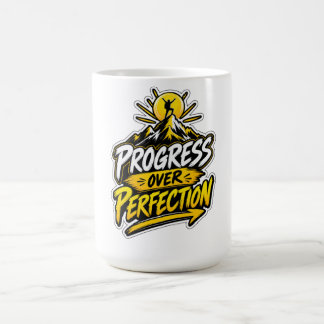 Taza De Café Progress Over Perfection Motivación para Escalador