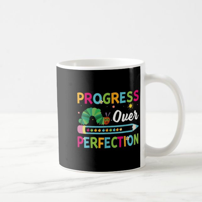 Taza De Café Progress Over Perfection Motivational Quote Studen (Derecha)