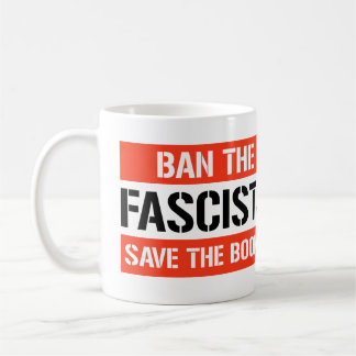 Taza De Café Prohibir a los fascistas salvar a los libros