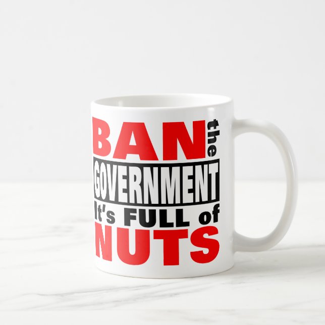 Taza De Café Prohibir al gobierno (Derecha)