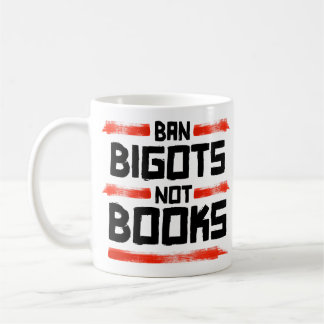TAZA DE CAFÉ PROHIBIR BIGOTS NO LIBROS