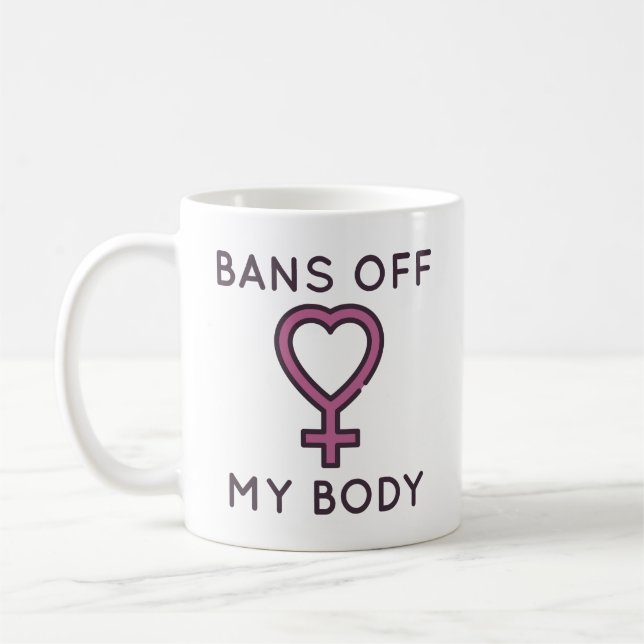 Taza De Café Prohibir mi cuerpo (Izquierda)