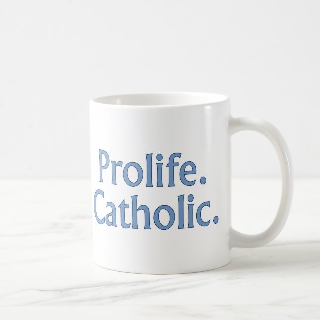 Taza De Café Prolife. Católico (Derecha)