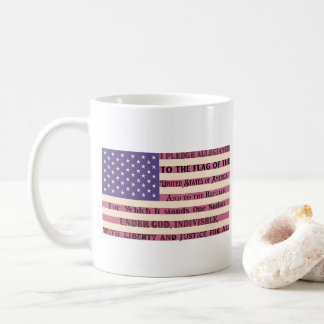 Taza De Café Promesa de bandera de la Lealtad