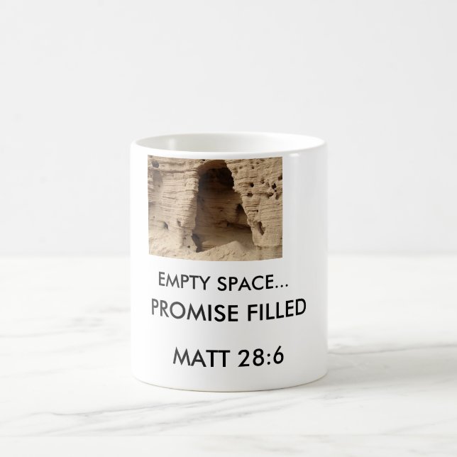 TAZA DE CAFÉ PROMESA VACÍA DEL ESPACIO… LLENADA (Centro)