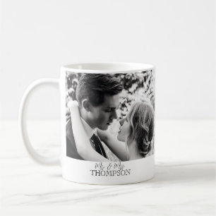 Taza De Café Promesas de Boda Foto Sr y Sra Personalizado