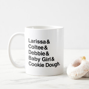 Taza De Café prometido Larissa de 90 días y signo "&" de Colte